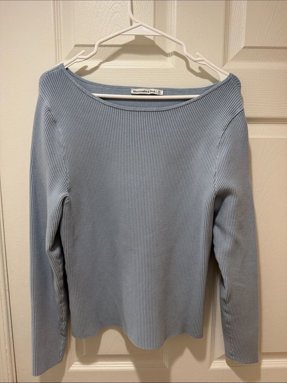 Abercrombie & Fitch Light Blue Ribbed Sweater XL NWOT